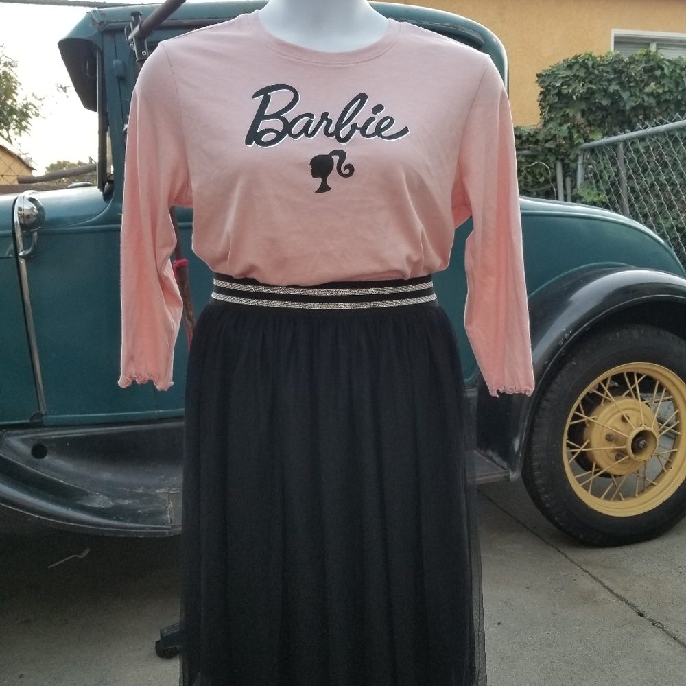 NWT Barbie Pink Top XL